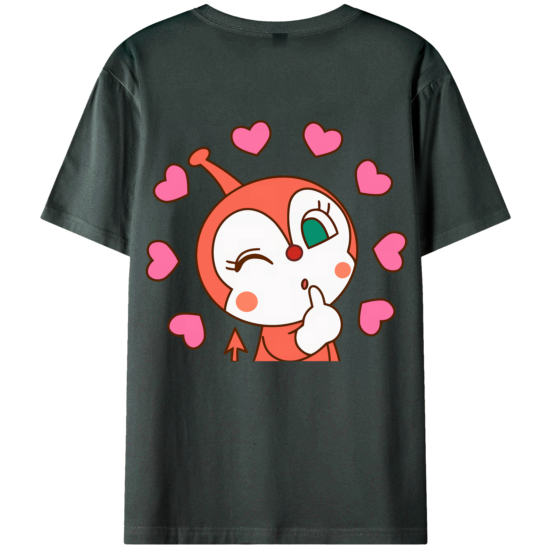 （画像用） アンパンマン Anpanman 綿100％ メンズ半袖Tシャツ（バックプリント） 通気性